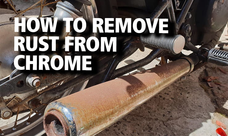 Though a bit of chrome might look rusty, chrome doesn’t actually rust. Check out our step-by-step guide here with some handy tips for removing it.
